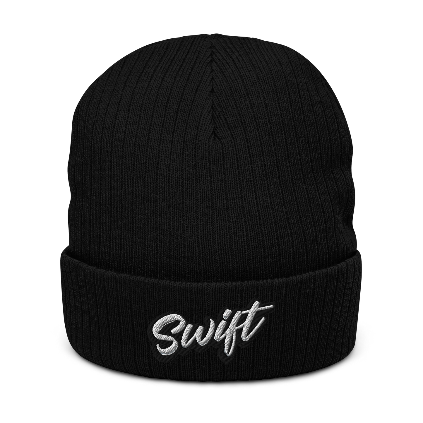 Ribbed knit beanie