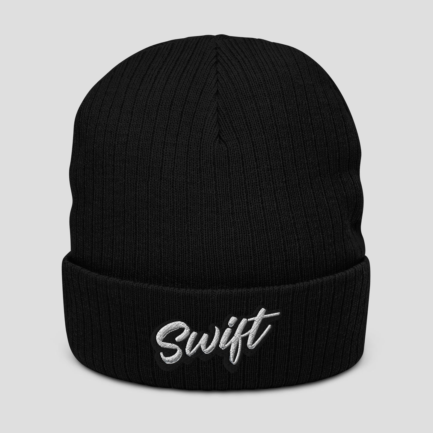 Ribbed knit beanie