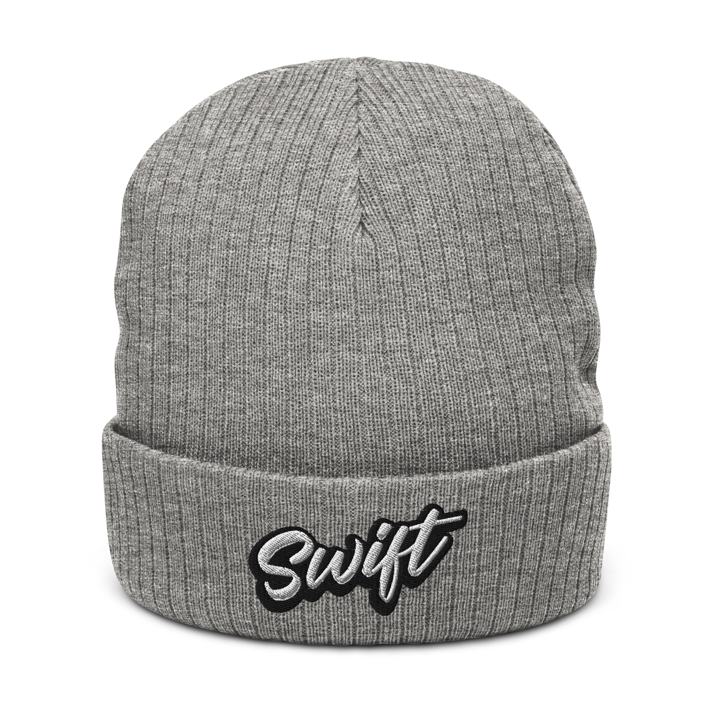 Ribbed knit beanie